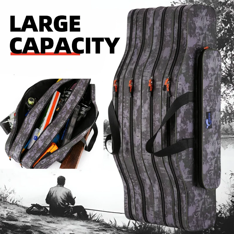 Bolsa portacañas de mar con gran capacidad y múltiples capas - imagen 2