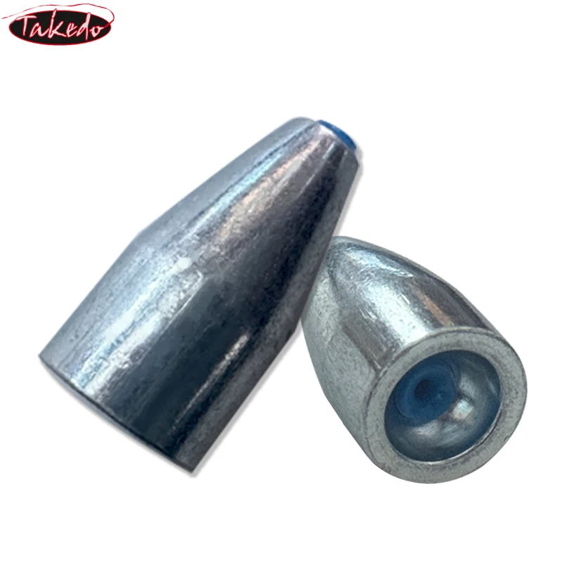 TAKEDO-plomo de pesca de aleación de bala, aparejos de pesca de Texas, peso de bala 3,5G, 5G, 7G, 10G, 14G, 20G, accesorios de pesca de carpa