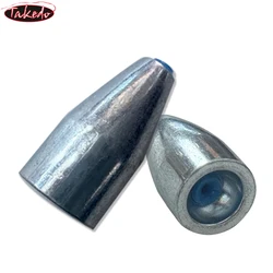 TAKEDO-plomo de pesca de aleación de bala, aparejos de pesca de Texas, peso de bala 3,5G, 5G, 7G, 10G, 14G, 20G, accesorios de pesca de carpa