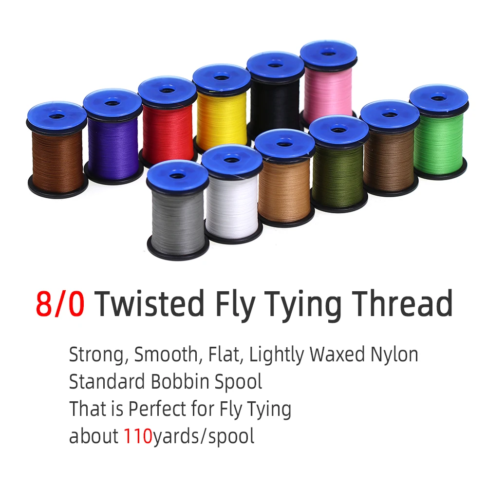 ICERIO 1 carrete 8/0 de nailon de alta resistencia para Mosca de Ninfa húmeda, materiales de atado de señuelos de mosca, accesorios de pesca - imagen 2