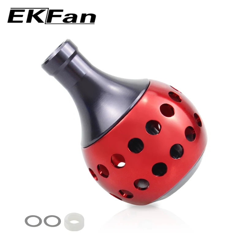 EKFan-perillas de mango de carrete de pesca redondo de aleación de aluminio de 35MM para eje de 4MM, carretes giratorios, accesorio de aparejos de pesca - imagen 5