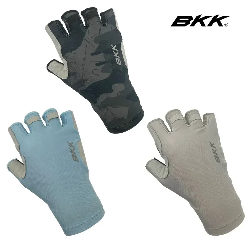 BKK Guantes de Pesca Medio Dedo Antideslizantes Finos - imagen 2
