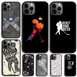 Funda de teléfono Hockey Ice Rink Burning Hockey para iPhone 17 Air 11 12 13 15 16 14 Pro MAX Plus