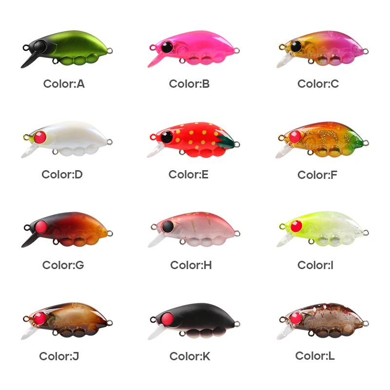 LETOYO 3,4g/40mm señuelo de pececillo que se hunde Mini señuelo de pesca de pececillo lento peso fijo bola de acero gran señuelo de trucha oscilante - imagen 3