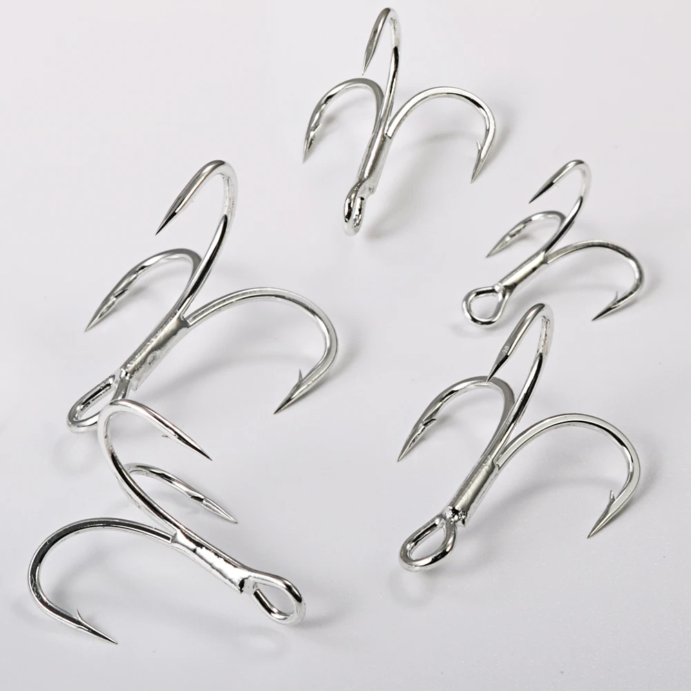 JIGGING PRO anzuelos de pesca de agua salada 3X anzuelos triples accesorios de pesca en el mar anzuelos de asistencia Jigging - imagen 5