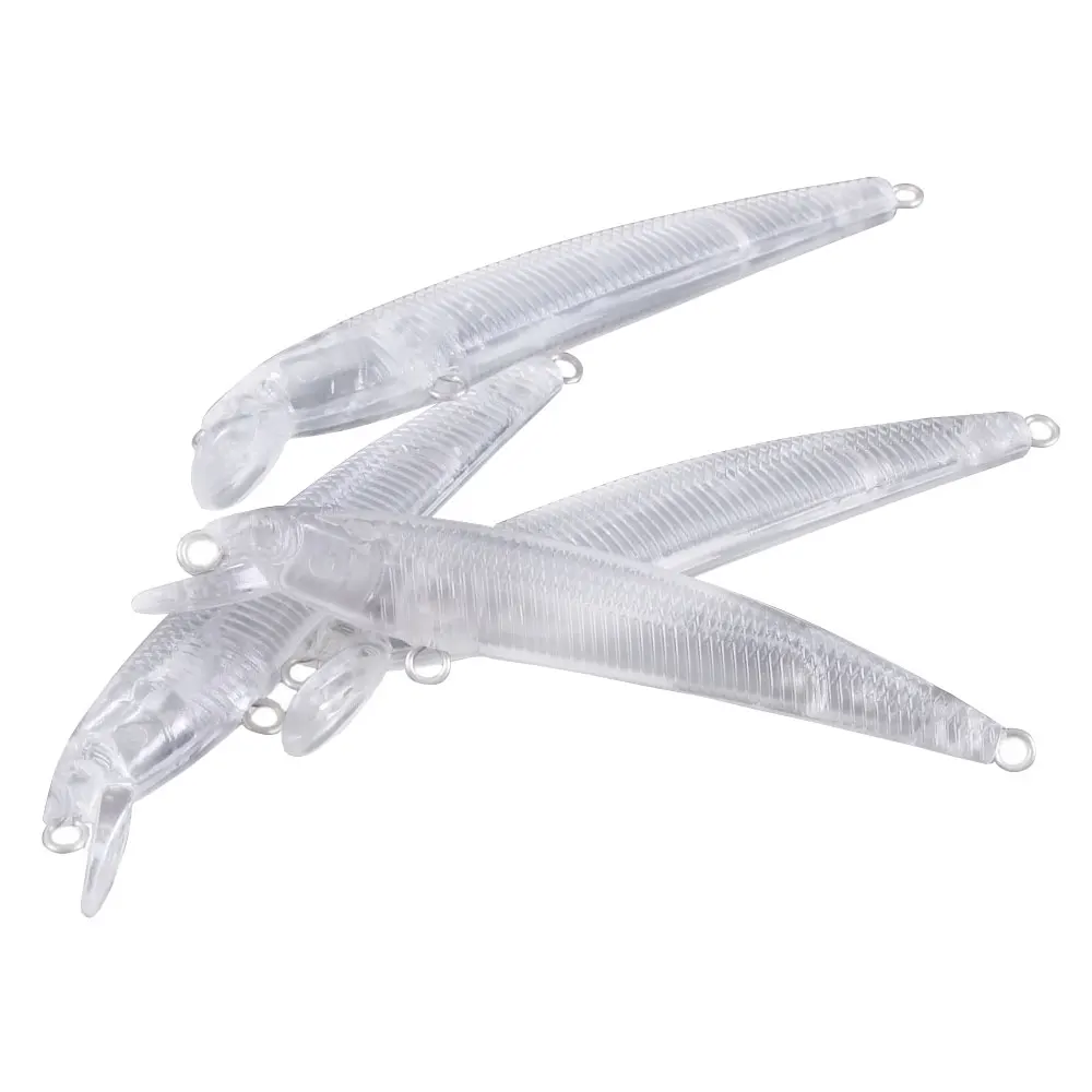 Señuelos Minnow sin pintar 7.5cm – Cuerpo duro transparente para pintar - imagen 3