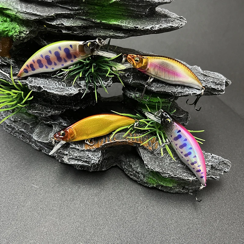 50 Uds 4,2g 51mm juego de señuelos de pececillo que se hunden Pesca Wobbler cebo Artificial para perca Pike trucha lubina Jerkbait Swimbait Accesorios - imagen 4