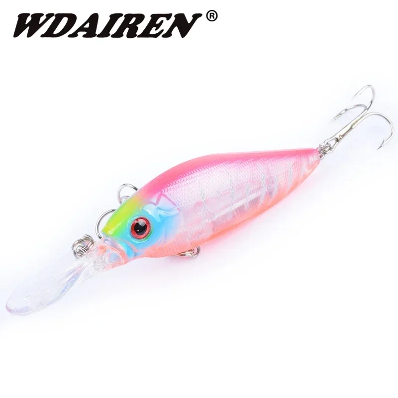 Señuelos de pesca de pececillo de buceo, 11cm, 11,5g, Wobblers de plástico, cebo duro Artificial para con anzuelo, Lucio, carpa, lubina, Crankbait Swimbait, 1 ud. - imagen 3