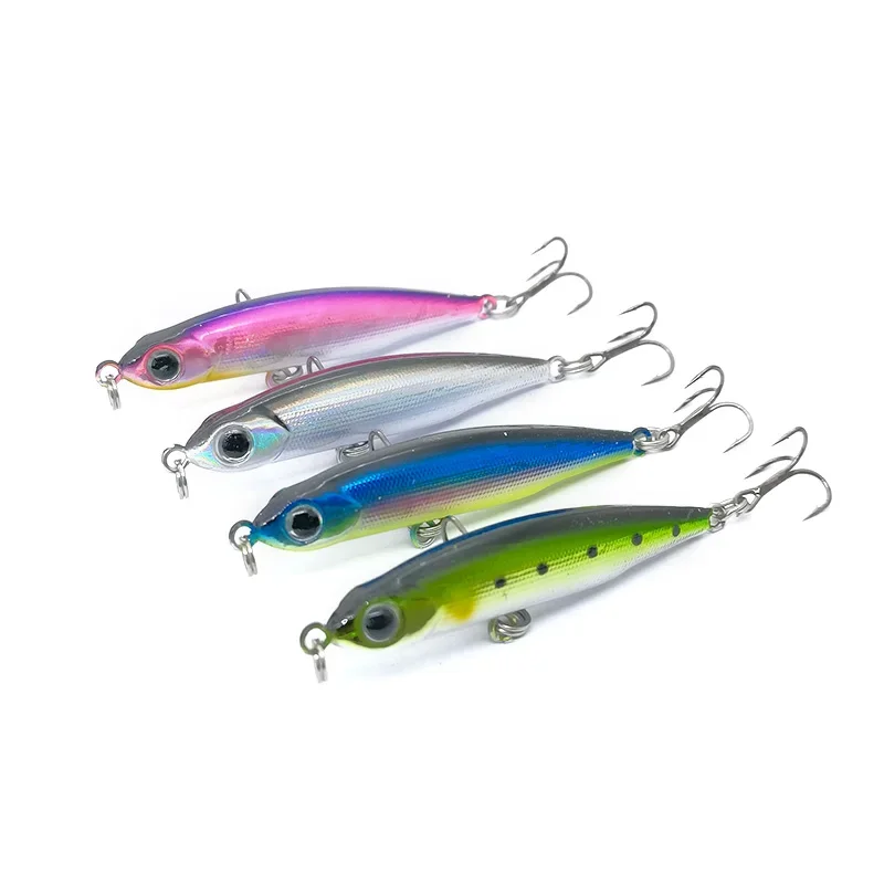OUTKIT Mini lápiz que se hunde 3,2g señuelo de pesca Wobblers Crankbait cebo duro cebo Artificial wobbler para pesca de Jigging - imagen 5