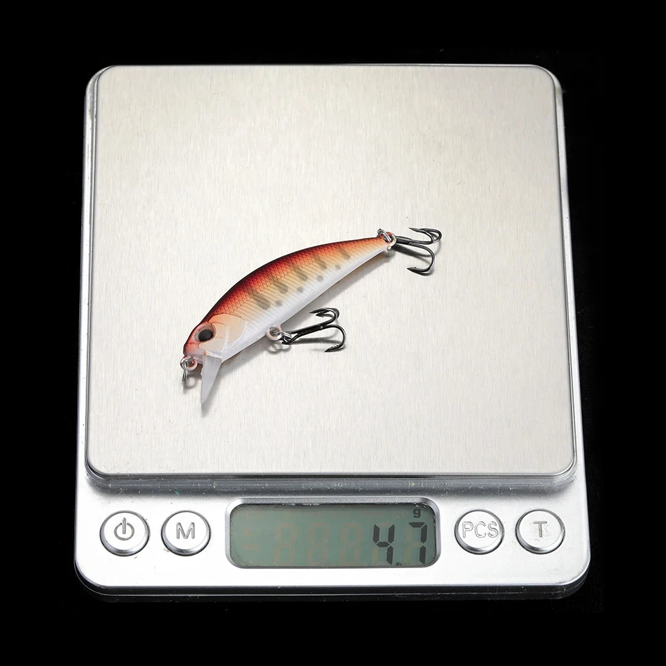 WALK FISH-señuelo de pesca de pececillo hundido, 50mm, 4,6g, Swimbait, cebos artificiales duros, Crankbait, Lucio, carpa, aparejos de agua dulce - imagen 3