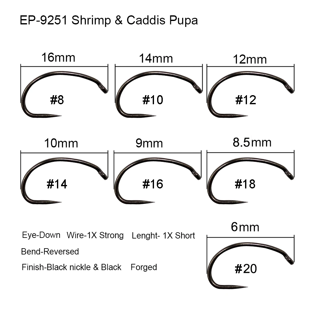 Shirmp fly hook 9251