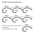 Shirmp fly hook 9251