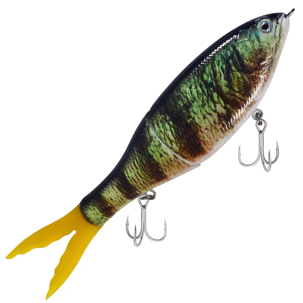 Cola silicona articulada Swimbait 2 secciones para lubina y lucio - imagen 5
