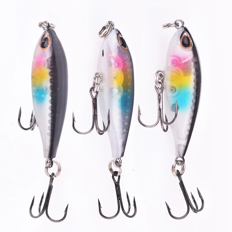 Señuelo de Pesca tipo lápiz, Wobblers que se hunden, 4,8 cm, 3,6g, cebo duro de plástico Artificial con anzuelo, aparejos de Pesca para Lucio, 1 ud. - imagen 5