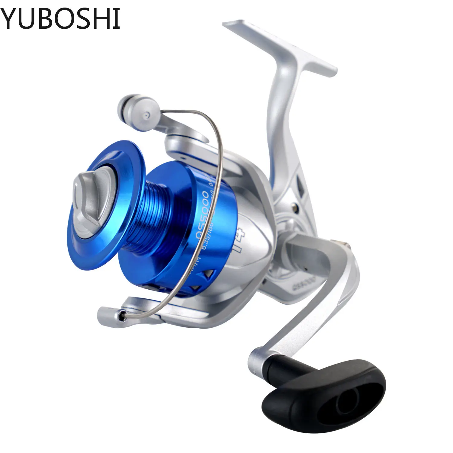YUBOSHI-carrete de pesca de agua salada serie qs-1000, arrastre máximo de 5kg, rueda de pesca giratoria superligera, novedad, 7000- - imagen 4