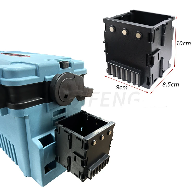 ZYZ-caja de aparejos de pesca, accesorios, taza de agua, soporte para caña de pescar, señuelo, estuche de almacenamiento Fakebait, herramienta de pesca portátil de alta calidad - imagen 3