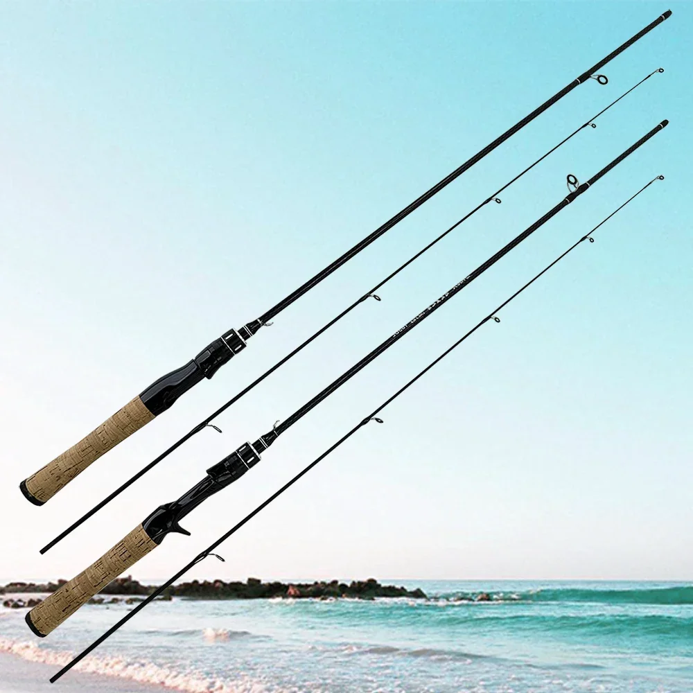 Caña de pescar de fundición ligera de carbono, señuelo de Punta sólida UL/L, peso de 0,5-8g, línea WT 2-8lb, caña giratoria para pesca de carpa y trucha