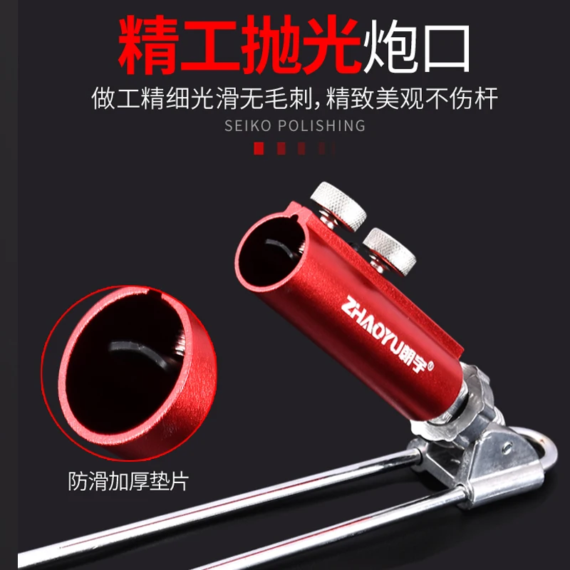 Soporte para caña de pescar de acero inoxidable, soporte para caña, suelo de inserción de enchufe, herramientas portátiles, soporte para aparejos, estante telescópico, accesorios de pesca - imagen 4