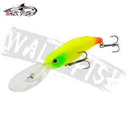 Señuelo WALK FISH Minnow 3D ojos Swimbait Wobbler para trucha