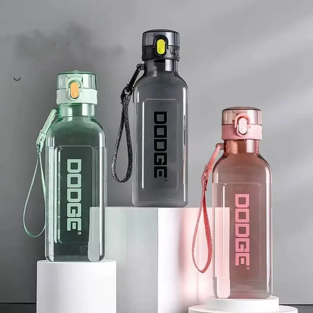 Taza de agua deportiva a prueba de fugas, botella de agua deportiva transparente de 700ml, de gran capacidad, portátil, para correr - imagen 5