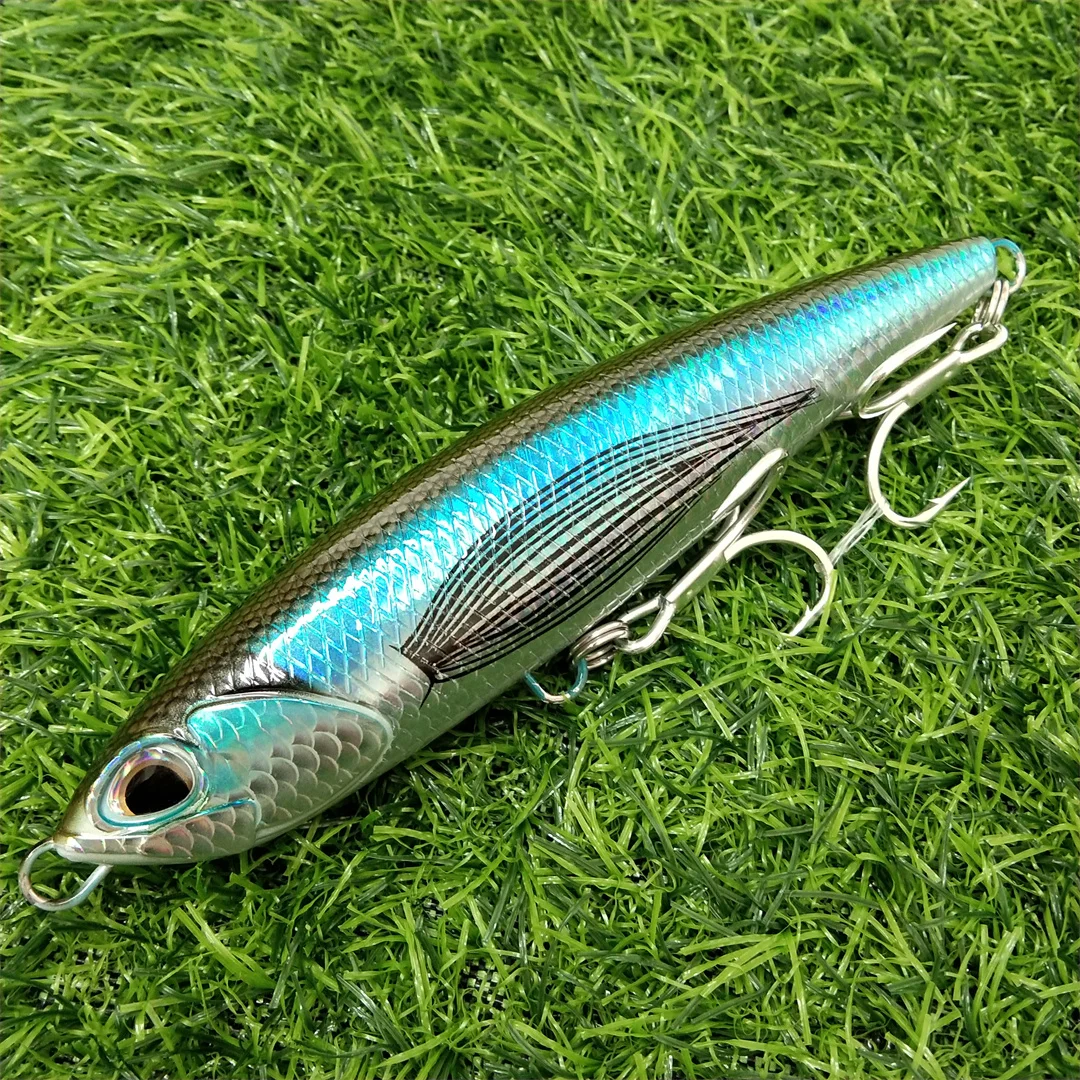 Swolfy 1 pieza 145mm/70g nuevo hundimiento lápiz grande wobbler océano barco señuelo de pesca para atún GT pez marino cebo duro Artificial - imagen 5