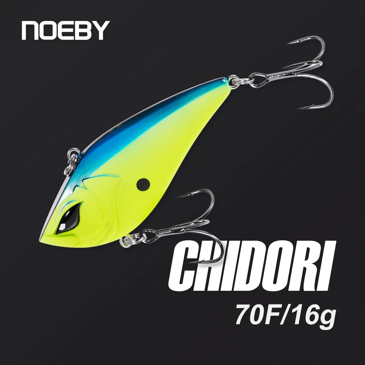 NOEBY-señuelo de pesca Crankbait sin labios, 7cm, 17,3g, sonajero que se hunde, vibración, Wobbler, cebo duro Artificial para perca, señuelo de pesca
