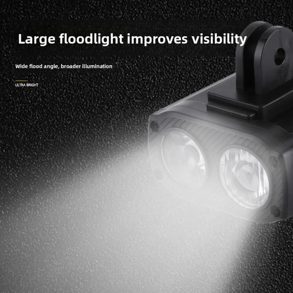 Lámpara frontal para bicicleta – 5 modos de luz LED recargable USB-C impermeable - imagen 4