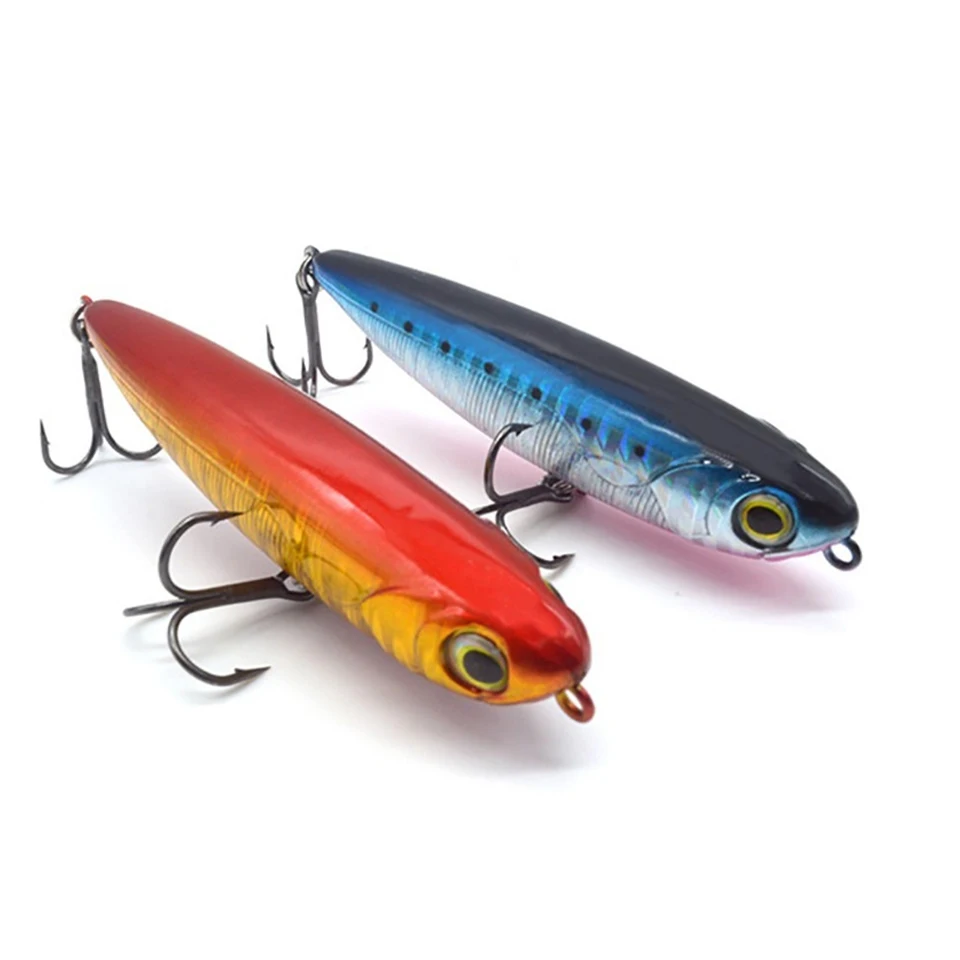 WALK FISH 1 Uds 6/12g 60/85mm Airshipsmall ammunit float lápiz superficie señuelo de largo alcance lanzar peces militares de lubina con pico hacia arriba - imagen 5