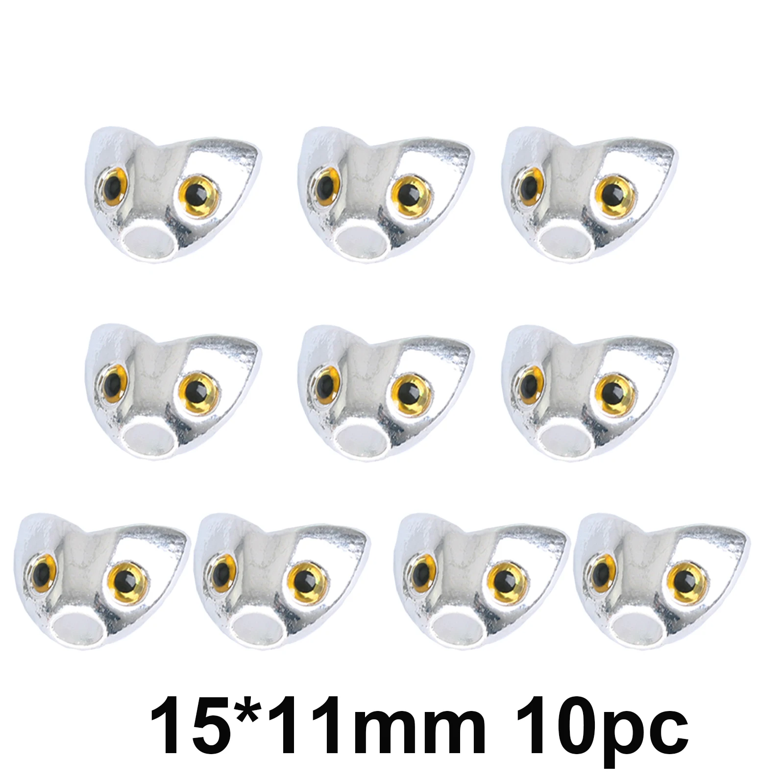 15mm 11mm10pc silver