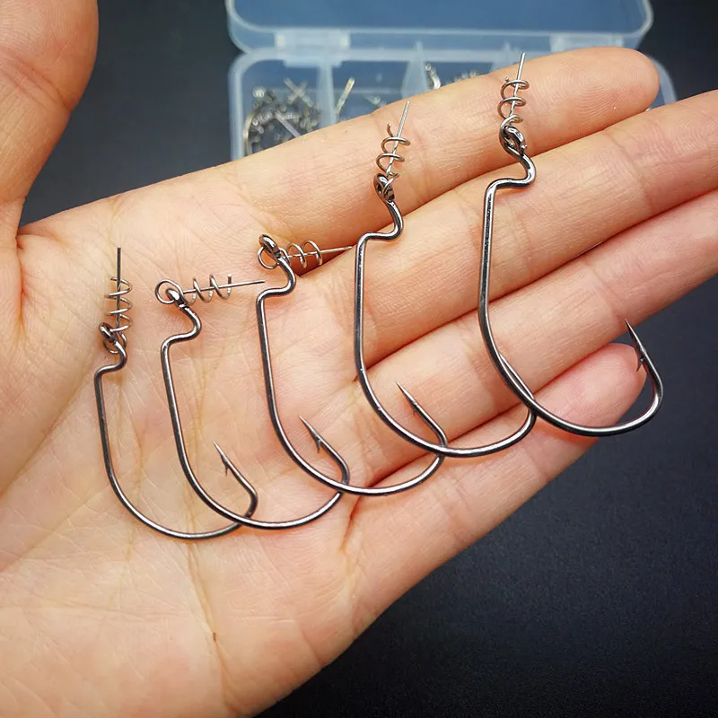 Equipo de pesca PD, anzuelos Crankbait, vientre ancho 50, Roadrunner con aguja de bloqueo, Jigging inverso, juego de aparejos de Texas - imagen 2