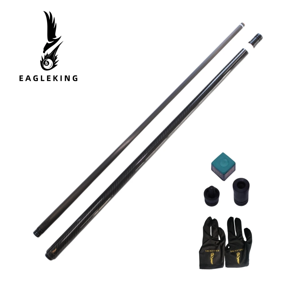 Taco de billar de fibra de carbono de sarga 3K, 12,9mm, punta de piel de cerdo, 1/2, 19oz, 147cm, tecnología negra, novedad - imagen 4