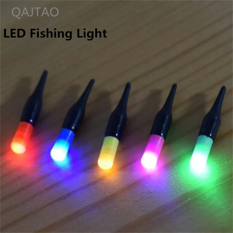 Luz trasera flotante luminosa LED, palo que cambia de Color brillante, cabeza gruesa, flotador de pesca, accesorios de equipo de pesca, 5 uds. - imagen 2