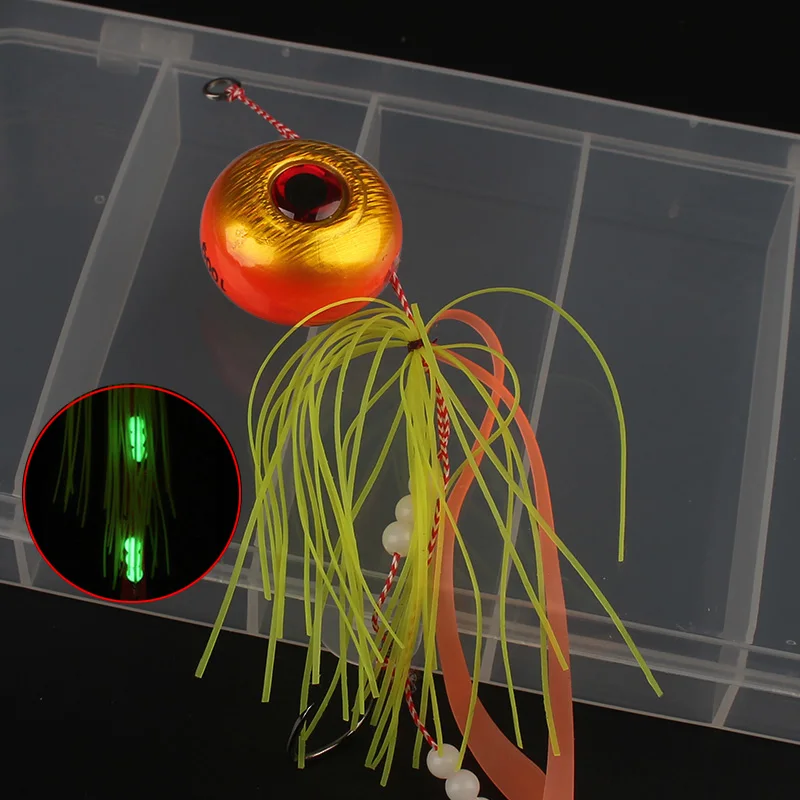 60g 100g 120g 150g 200g Tai Kabura Slider Jig Sinker plomo Jigging señuelos Inchiku Tai gomas pargo rojo cebos de pesca de mar barco - imagen 4