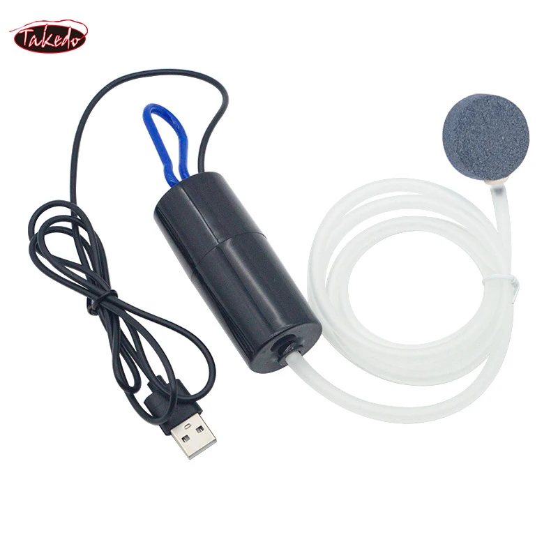 TAKEDO MSD01 bomba de oxígeno de plástico portátil impermeable Mini USB acuario pesca bomba de aire para pecera pesca al aire libre - imagen 3