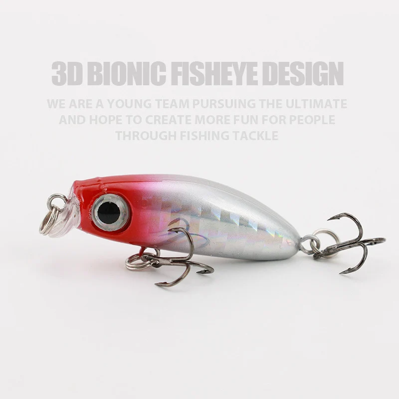 1 Uds mini Minnow Señuelos de Pesca Wobblers 4,2 cm 2,8g hundimiento lento trucha cebo duro Artificial lubina Crankbait aparejos de pesca de carpa - imagen 3