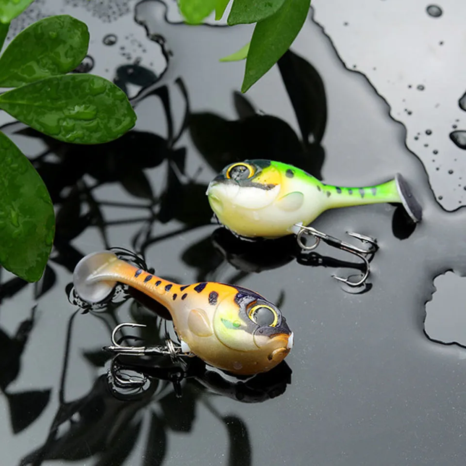 WALK FISH-señuelo blando para pez balón, 60mm, 9,7g, 1 Uds., cebo de silicona Artificial Deraball de alta calidad con anzuelo para todos los peces - imagen 4