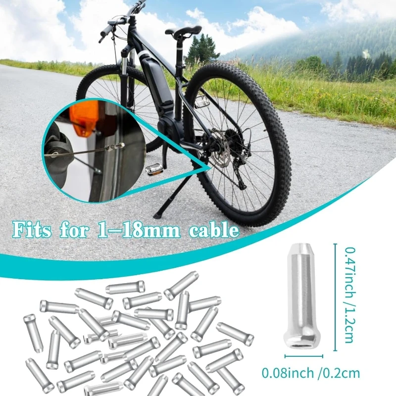 Guías de cable freno V para bicicleta con tubos, botas y tapas - imagen 5