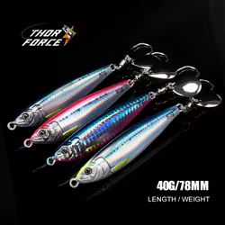 THORFORCE-deslizante de sardina para Jigging, señuelo de pesca de agua salada, plantilla de Metal fundido largo, cebo duro para pesca de lubina, plantillas de placa de hierro