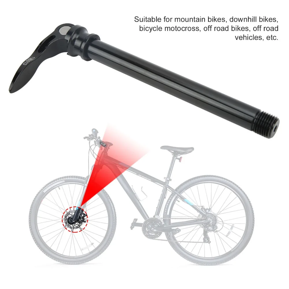 Eje pasante de liberación rápida de aleación de aluminio, peso ligero, 15x145mm, brochetas de eje pasante, fácil de instalar para eje de horquilla delantera de 100mm - imagen 3