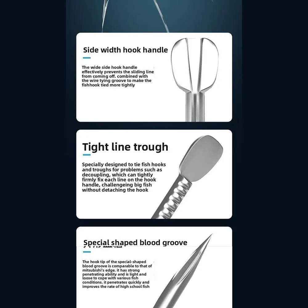 Aparejos de pesca de estilo europeo, anzuelos flotantes de plomo, accesorio, anzuelo de pesca de carpa, tubo de flotabilidad, suspensión lista para usar - imagen 2