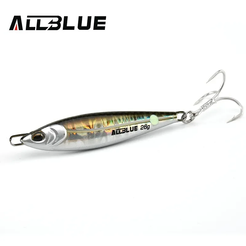 ALLBLUE LEVIN plantilla de Metal 18g 26g cebo Artificial Jigging cuchara señuelo de pesca plomo duro fuera de la costa fundición aparejos de lubina de agua salada