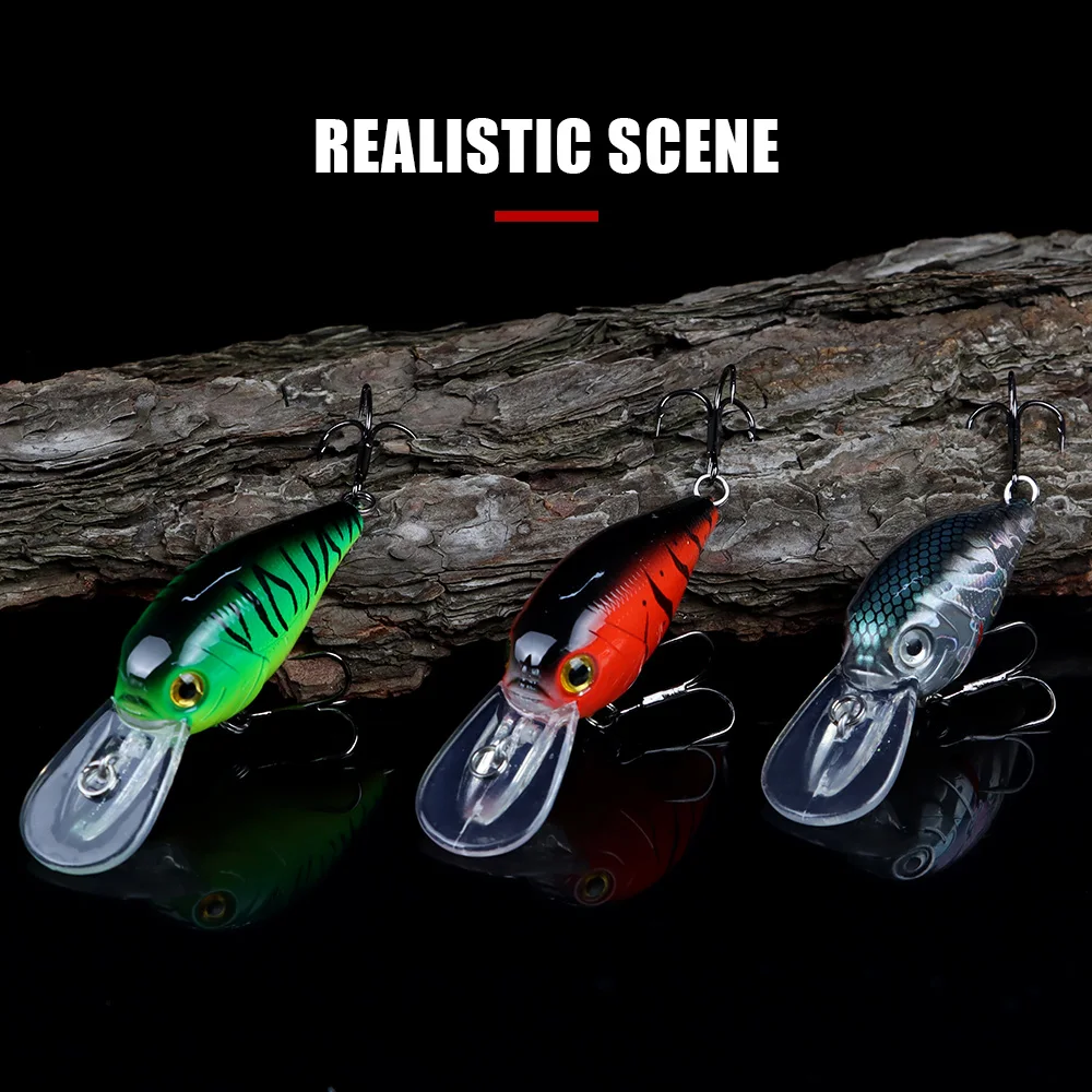 THORFORCE 5CM señuelo de pesca Crankbait cebo duro Topwater Artificial flotante Wobbler lubina Jerkbait aparejos de pesca Swimbait - imagen 4
