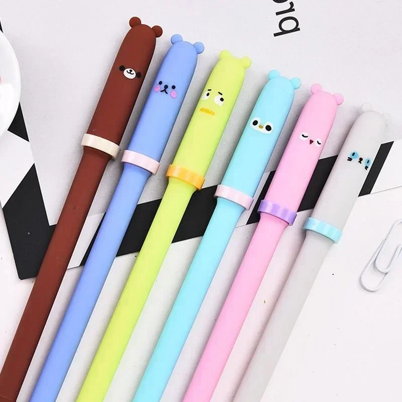 Bolígrafos gel borrables Polar Bear Donut – Papelería Kawaii