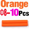 8mm 10 piezas naranja