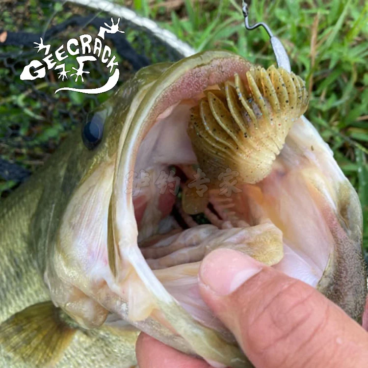 Japón importado Geecrack fuelle nadador patatas fritas cola en T alta gravedad específica grupo de pesca UnderSpin - imagen 3