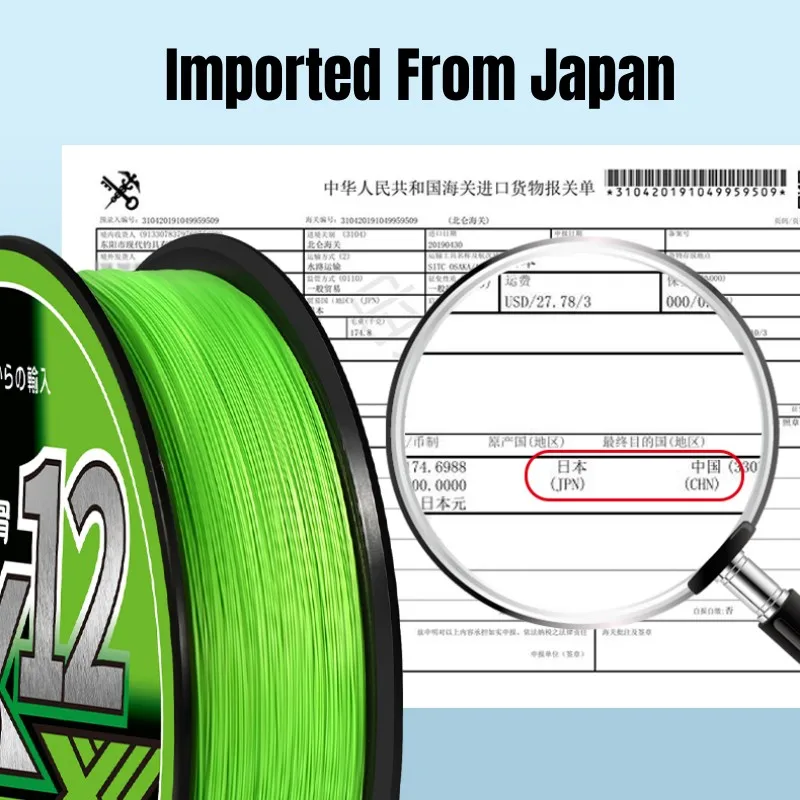 Sedal de pesca trenzado de PE, hilo de 12/8 hebras, multifilamento de 1000M, 500M, 300M, sedal de PE fuerte de Japón, para pesca en mar y agua salada pesca accesorios de pesca pesca accesorio pesca accesorios mar - imagen 4