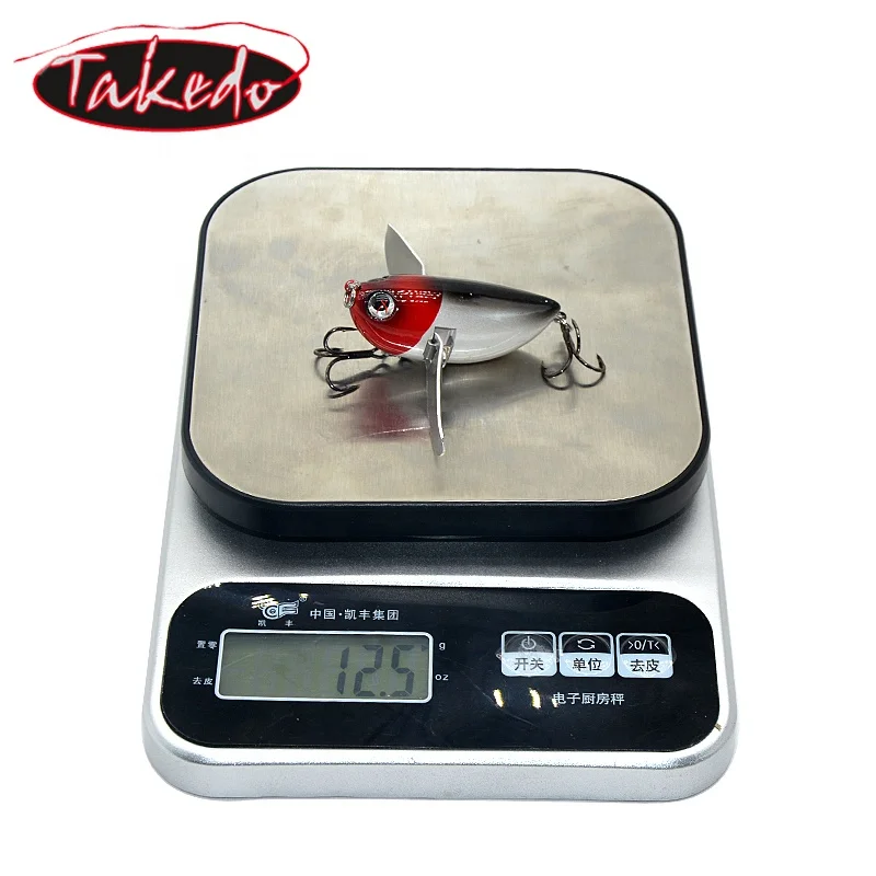 TAKEDO YH01 6CM 12,5G Crankbait cebo duro colgante señuelo de pesca Whopper Popper Señuelos de pesca Topwater Swimbait - imagen 5