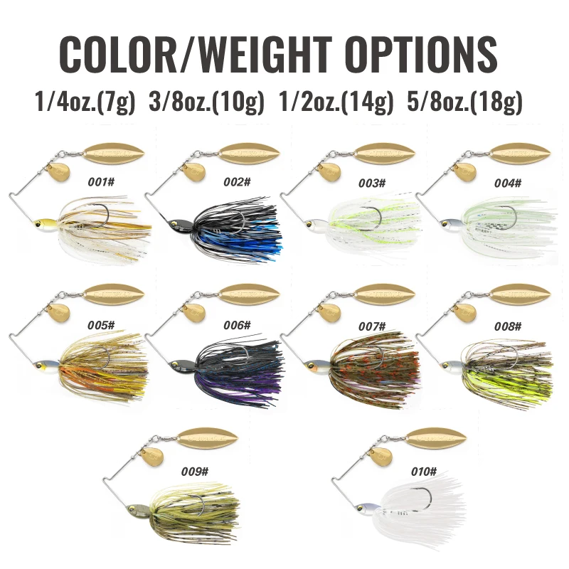 Cebo giratorio de rendimiento Lureholic, cebo de pesca con señuelo de cuchara de alta velocidad de 7 ~ 18g - imagen 4