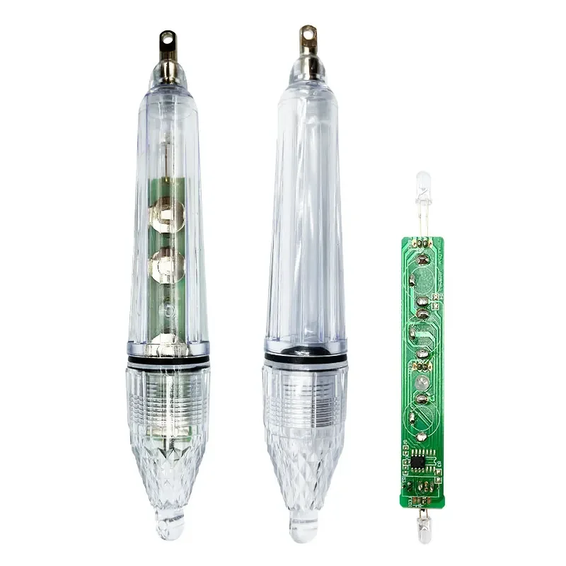 Luz LED de pesca nocturna con Flash de caída profunda, señuelo de calamar, lámpara subacuática de señuelo de pesca de aguas profundas con batería, herramientas de pesca - imagen 3
