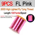 9pcs FL Pink